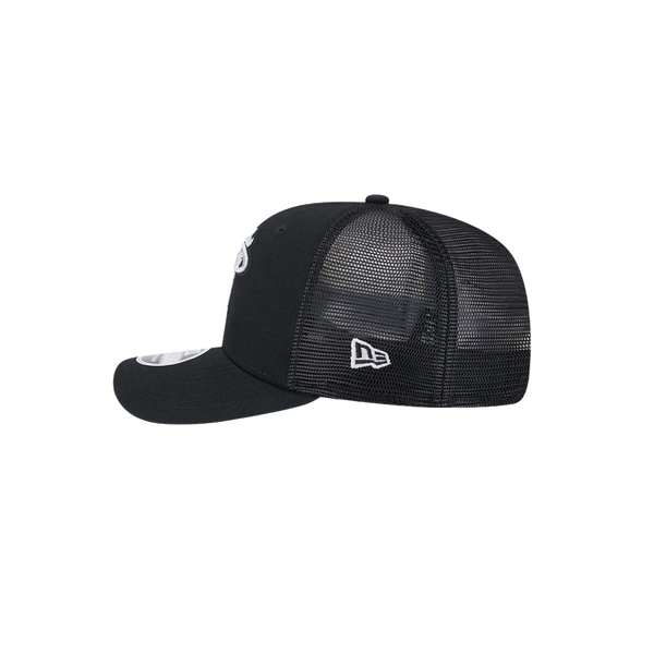 Miami Heat New Era 9Seventy Canvas Mesh Back Stretch-Snap Hat - Black