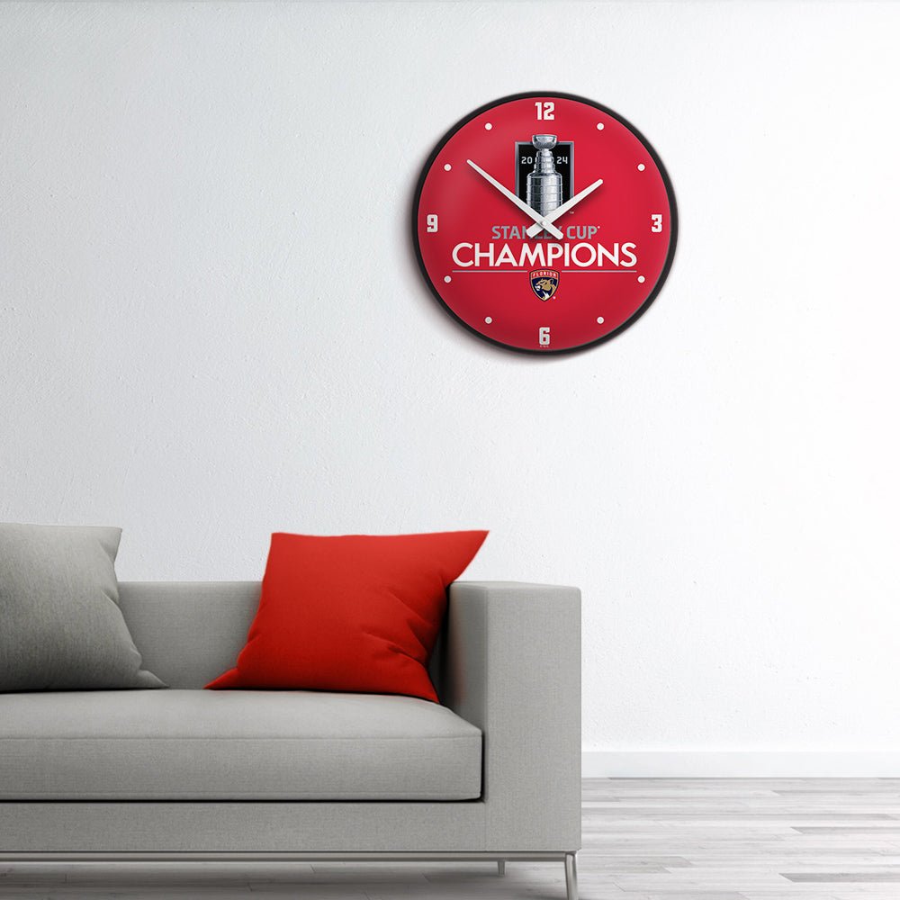 Florida Panthers: Stanley Cup Champions - Modern Disc Wall Clock - The Fan - Brand