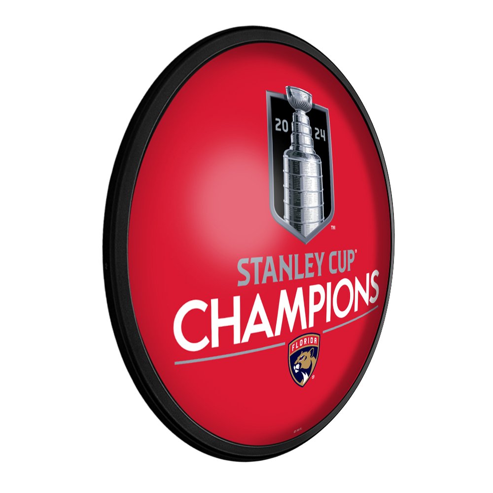 Florida Panthers: Stanley Cup Champions - Slimline Lighted Wall Sign - The Fan - Brand