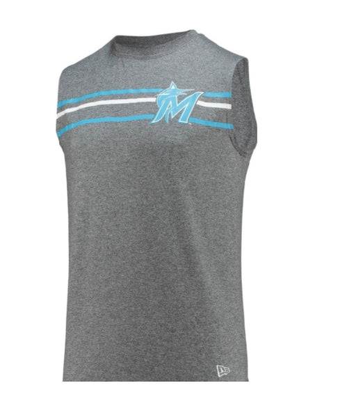 Miami Marlins 47 Brand Women's Match Sleeve Stripe T-Shirt - Black/Teal