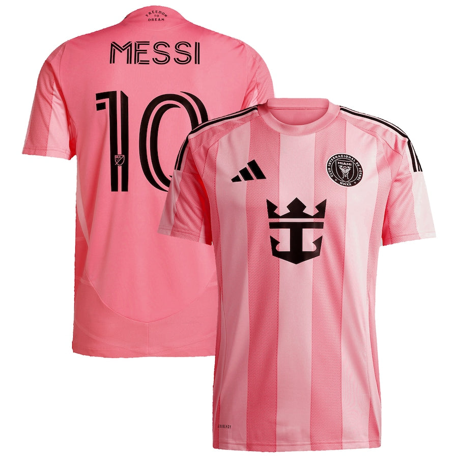 Lionel Messi Inter Miami CF adidas 2025 Euforia Replica Player Jersey - Light Pink