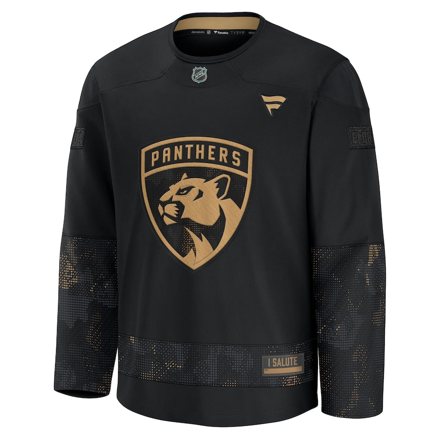 Florida Panthers NHL Men's Military Appreciation Practice Jersey - Black