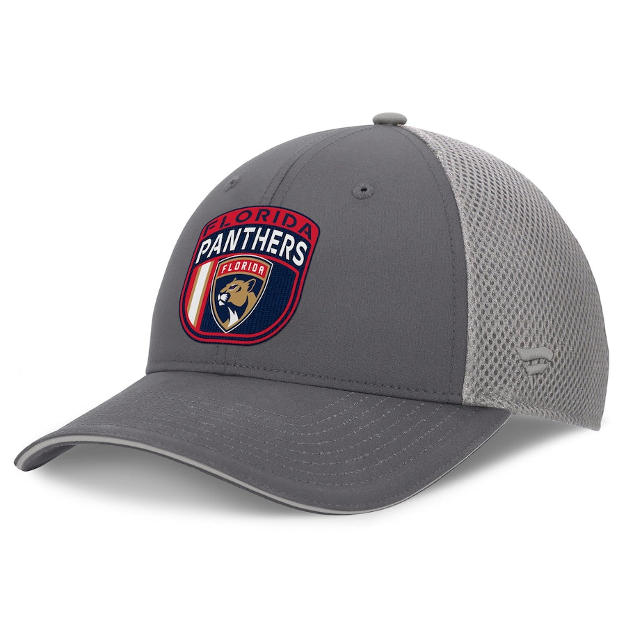 Florida Panthers Fanatics Pro Home Ice Trucker Snapback Hat - Storm Grey