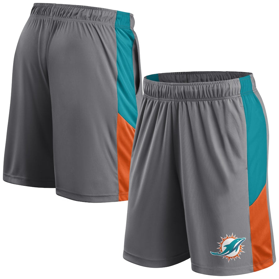 Miami Dolphins Fanatics Primary Logo Shorts - Grey