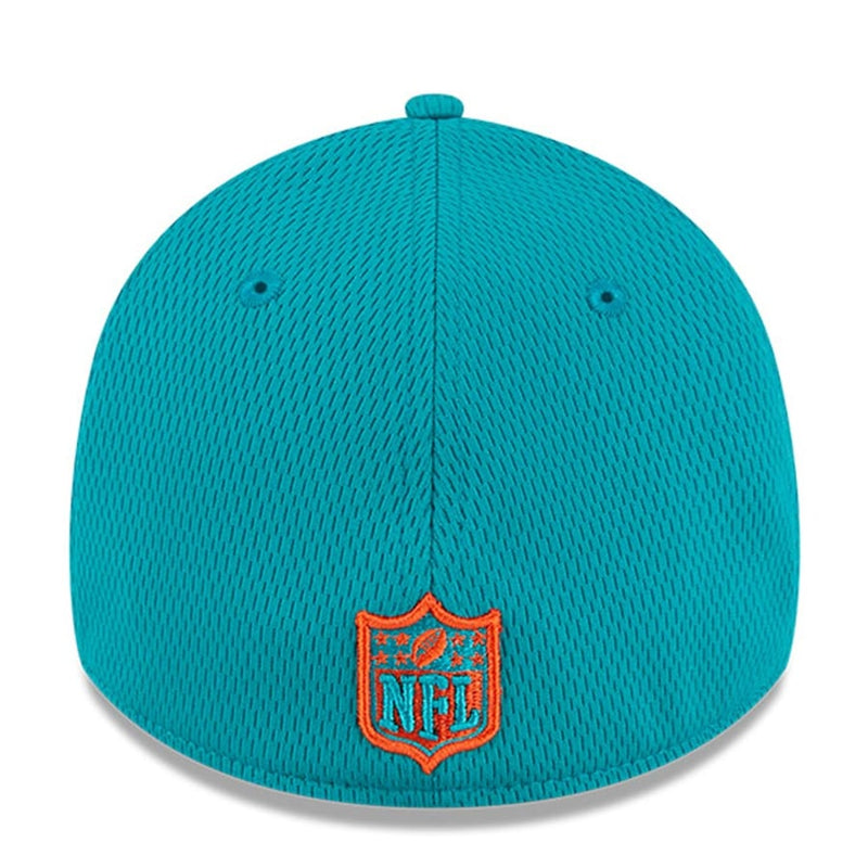 Miami Dolphins New Era 2023 NFL Training Camp Throwback 39THIRTY Flex Fit Hat - Aqua M/L