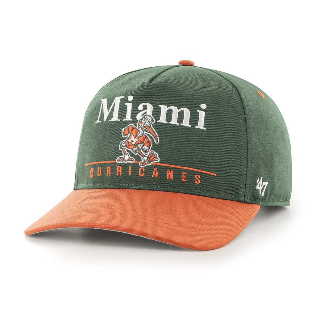 Miami Hurricanes Vintage Hawaiian Bucket Hat - Orange