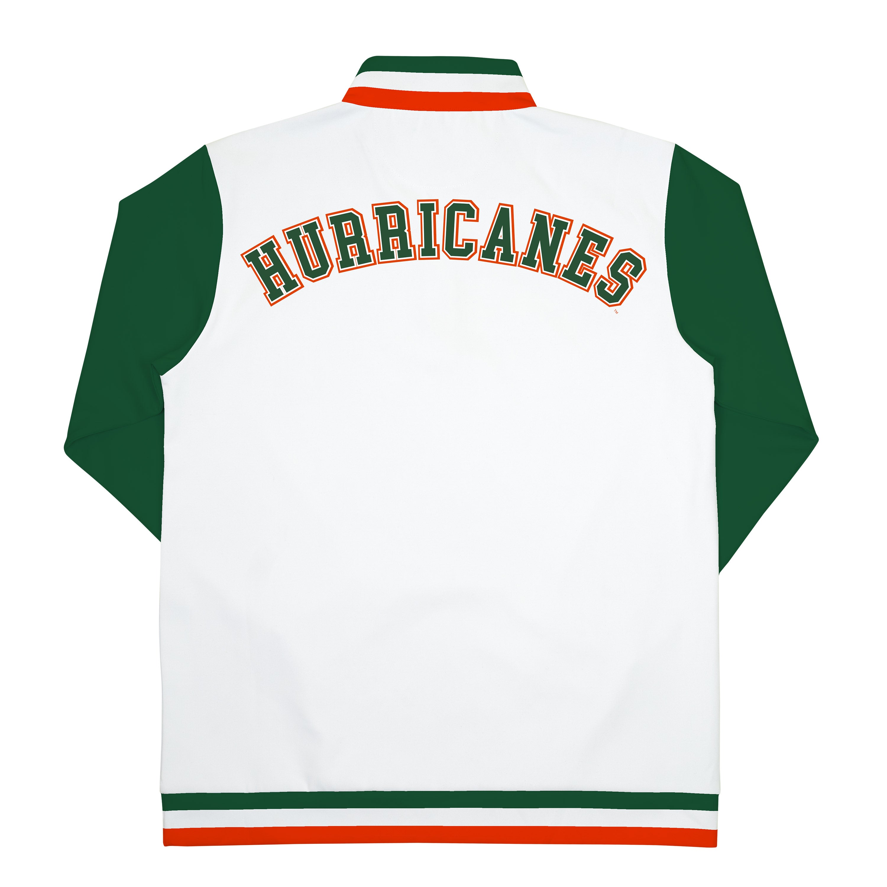 Miami Hurricanes 19Nine 1/4 Zip Warm Up Jacket - White