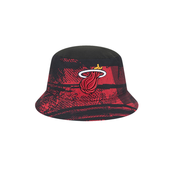 Miami Heat New Era Tip-Off Bucket Hat - Black/Red