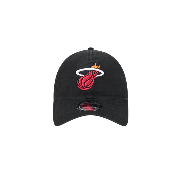 Miami Heat New Era Tip-Off 9Twenty Adjustable Hat - Black