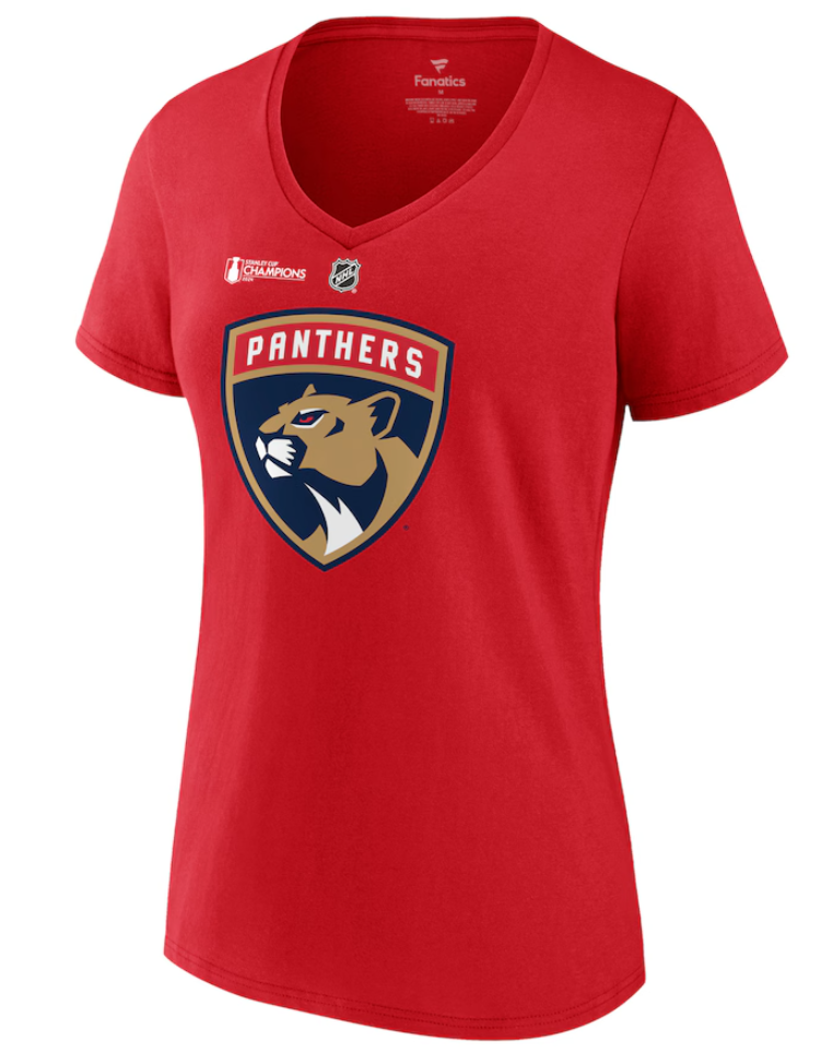 Florida Panthers 2024 Stanley Cup Champions Women's Tkachuk T-Shirt - Red