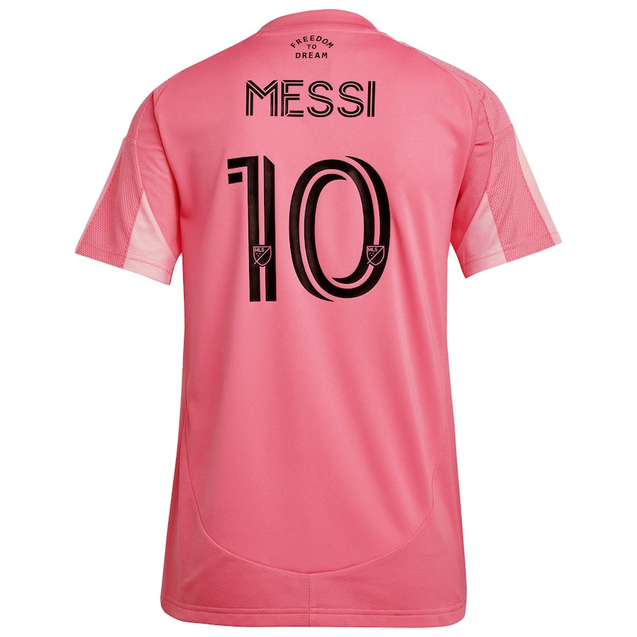 Lionel Messi Inter Miami CF adidas Women's 2025 Euforia Replica Player Jersey - Light Pink