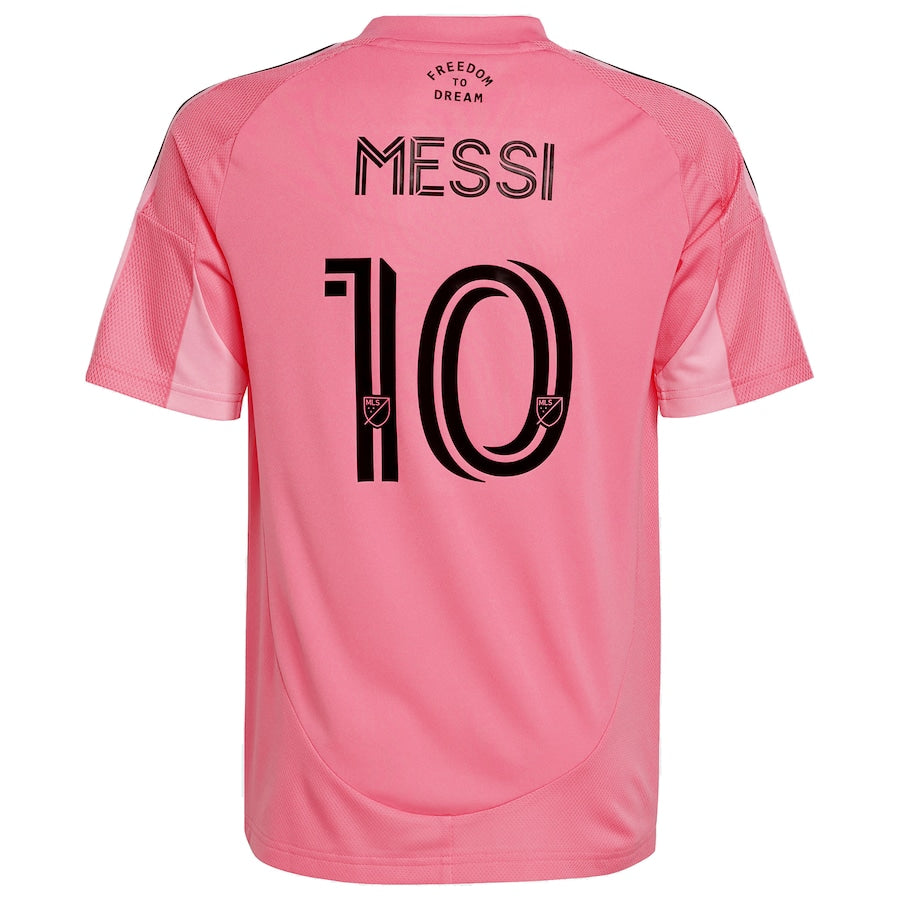 Lionel Messi Inter Miami CF adidas Youth 2025 Euforia Replica Player Jersey - Light Pink