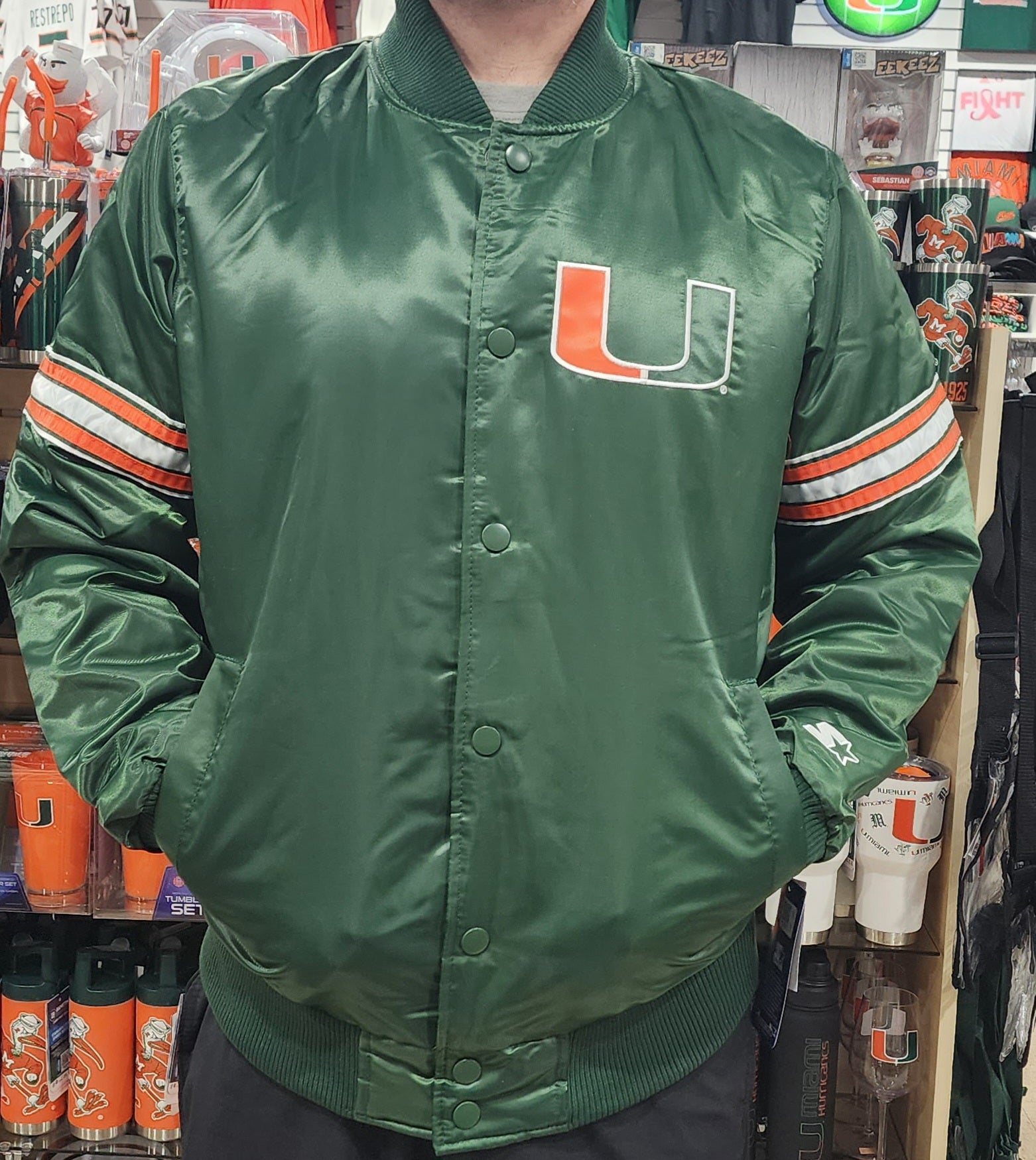 Vintage University of Miami store Hurricanes Jacket