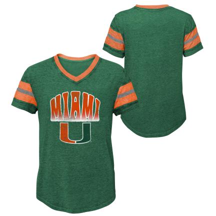 Miami Hurricanes Kids Catch The Wave T-Shirt - Green