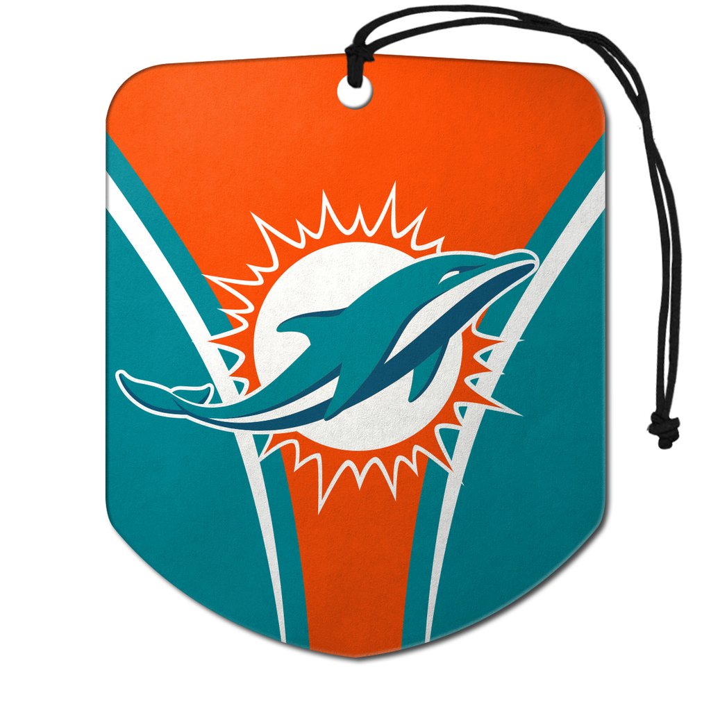 Miami Dolphins Air Freshener Fresh Scent - 2 Pack