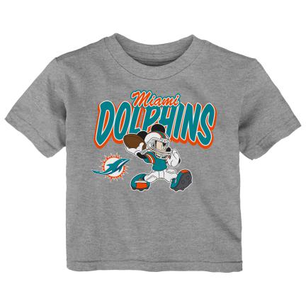 Miami Dolphins Disney Putting Up Numbers Toddler T-Shirt - Aqua 2T