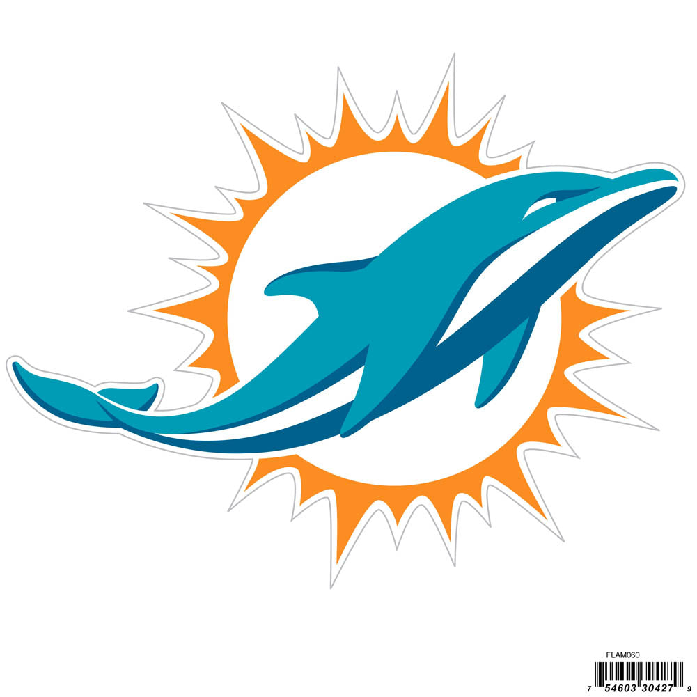 Miami Dolphins 8 Inch Magnet