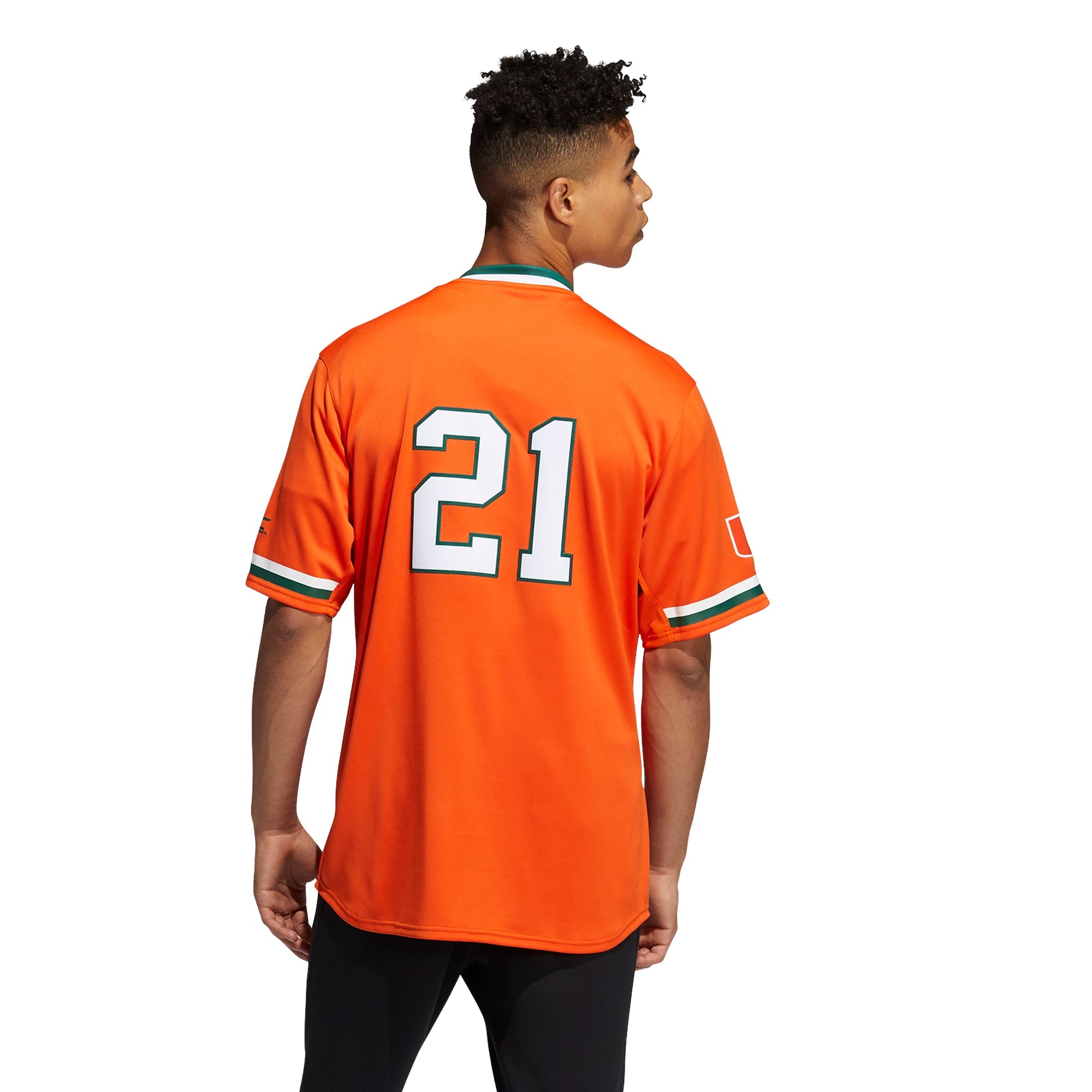 Miami Hurricanes Team-Issued #32 Orange Jersey from the