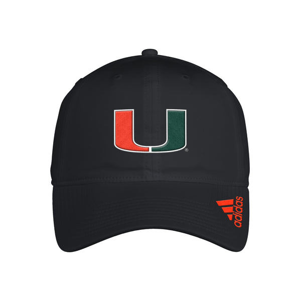 Miami Hurricanes Adidas Old English Denim Structured Adjustable Hat