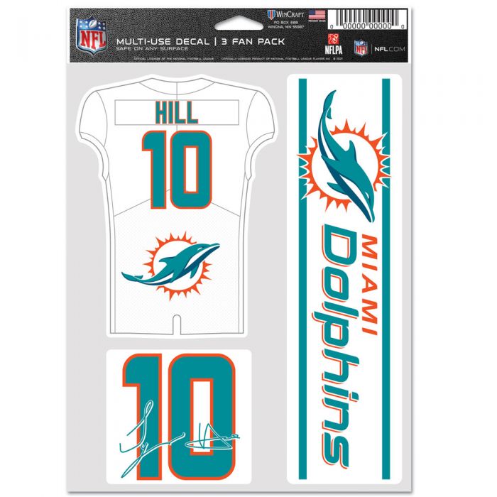 WinCraft Miami Dolphins 3 pk. Decal