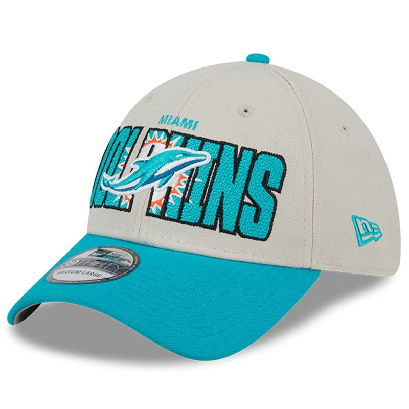 New Era Men's Miami Dolphins 2023 NFL Draft 39THIRTY Stretch Fit Hat - S/M Each