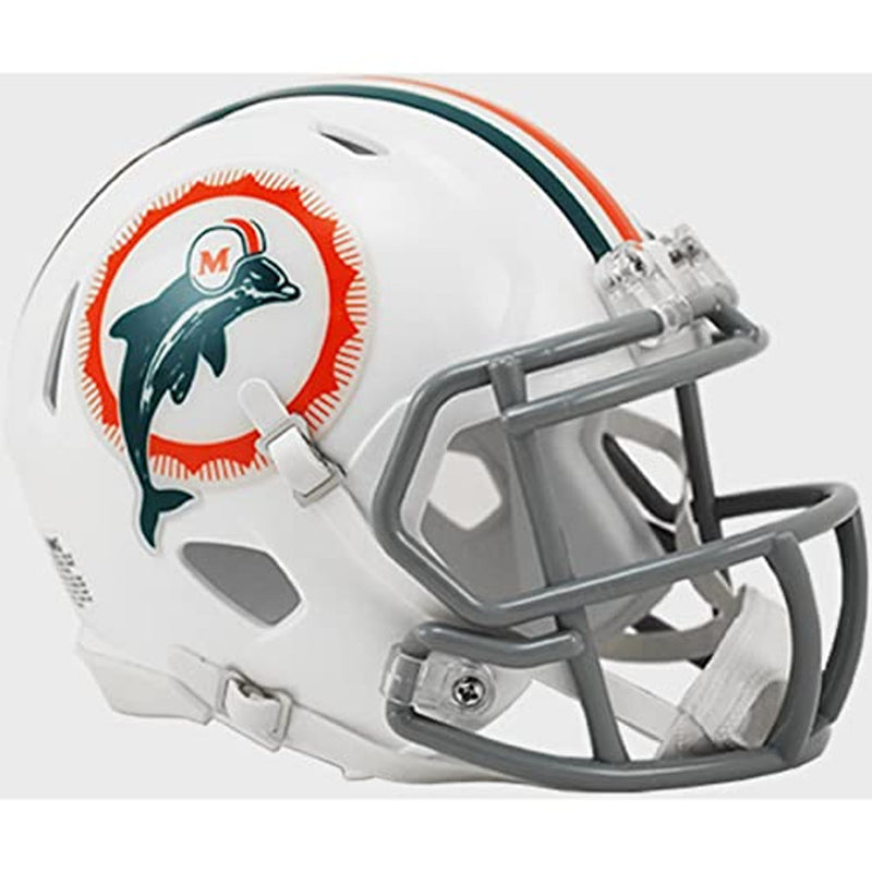 Miami Dolphins Helmet Riddell Replica Full Size Speed Style 1972 T/B