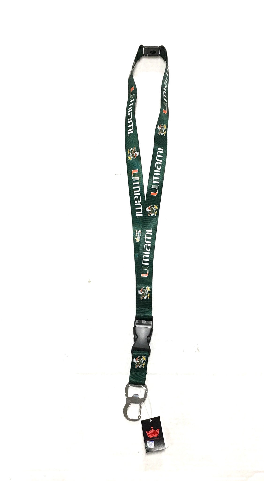 Miami Hurricanes Bottle Opener Lanyard