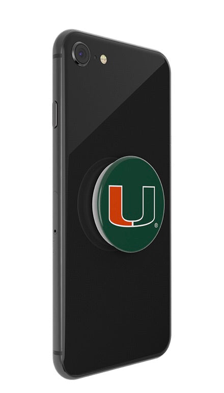 Miami Hurricanes Popsocket U Logo - Green