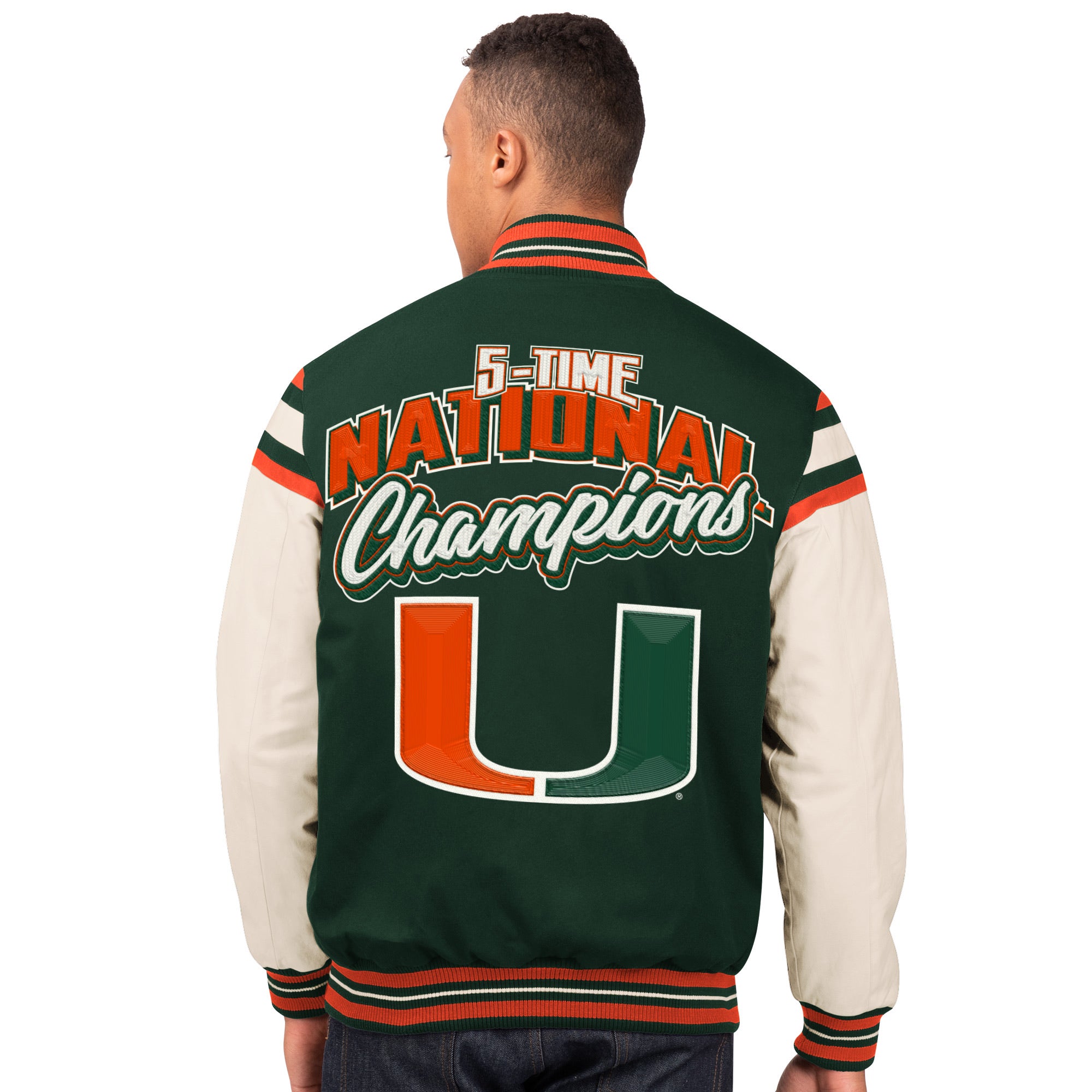 Miami Hurricanes Glll 5 x Champions Commemorative Victory Jacket