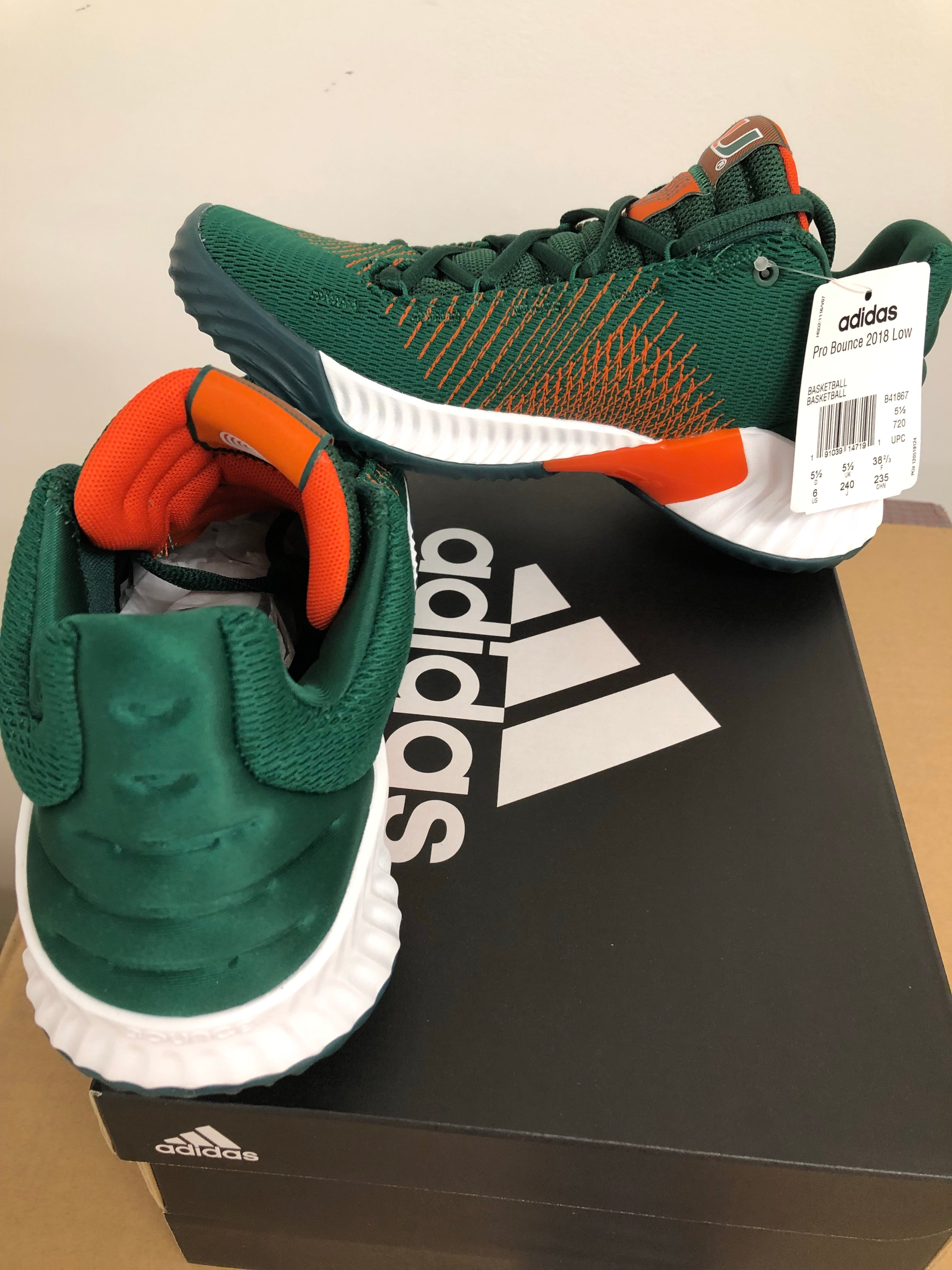 Miami hurricanes clearance basketball shoes