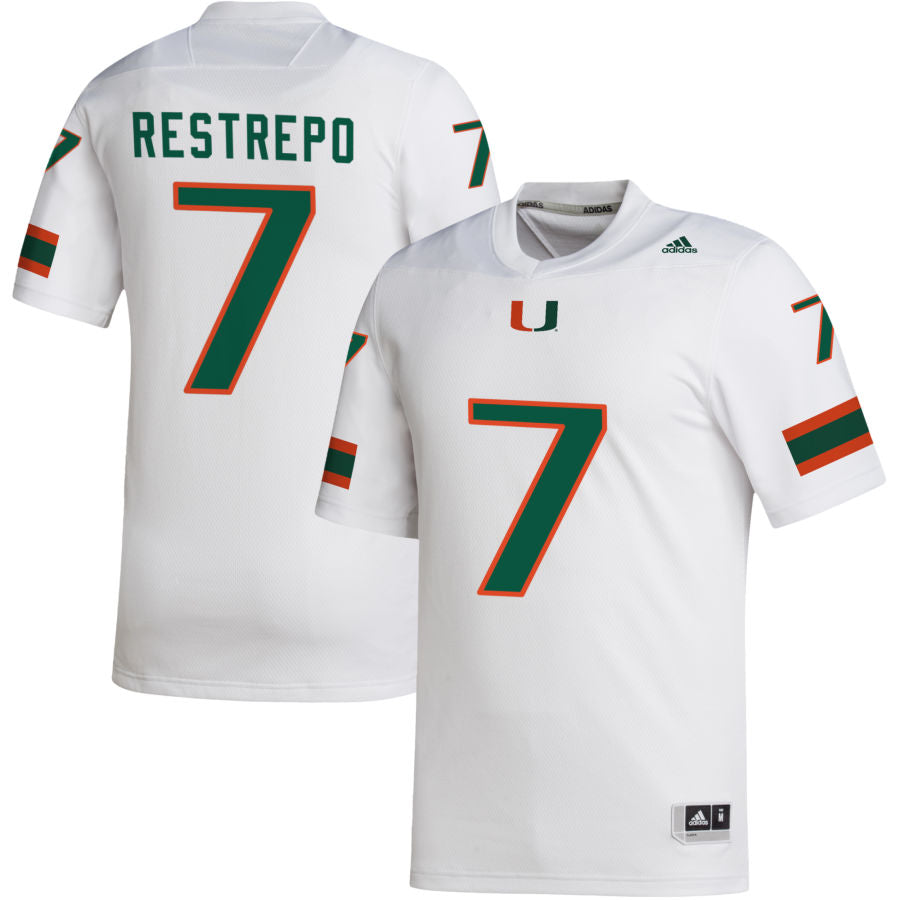 Custom College Basketball Jerseys Miami Hurricanes Jersey Name and Number 2023 NCAA Final Four White