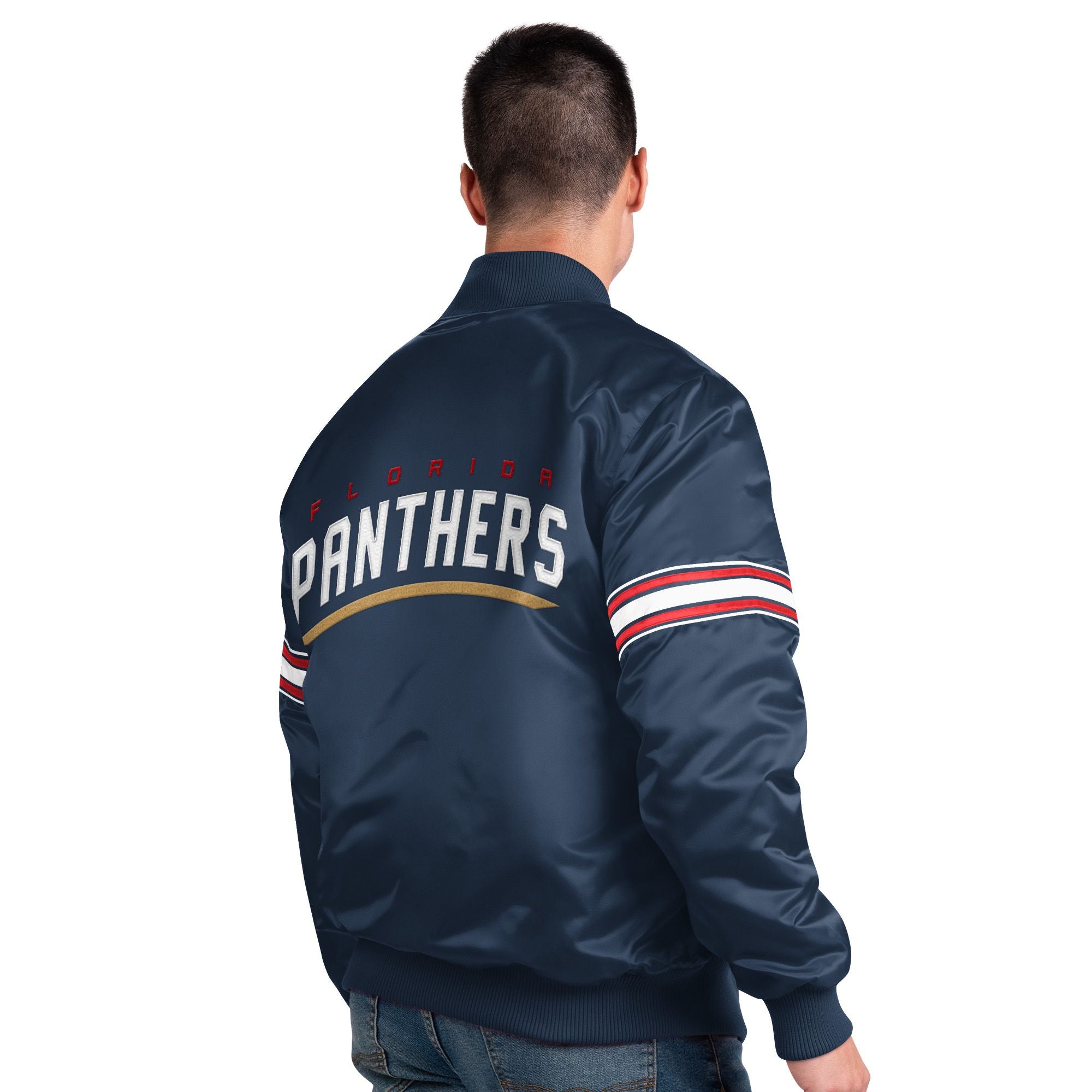 Florida Panthers Pick & Roll Varsity Starter Jacket- Navy