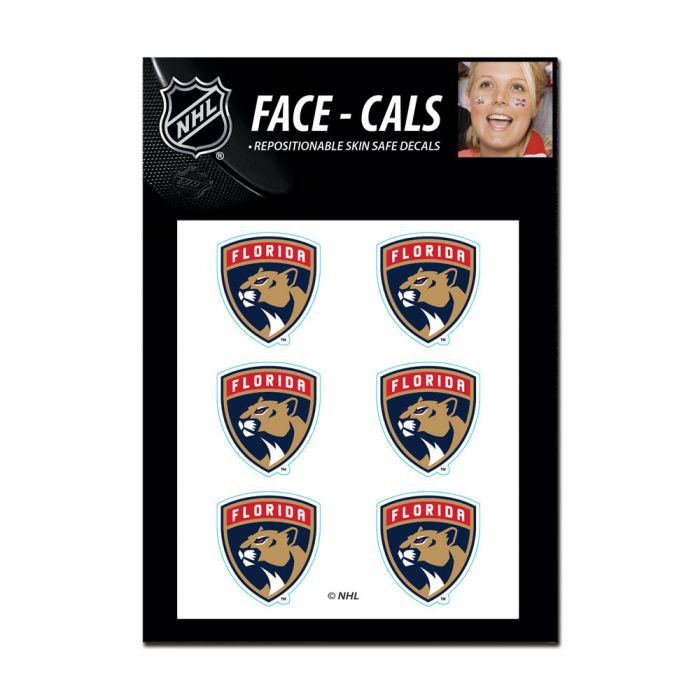 Florida Panthers Face-Cals - 6 pack