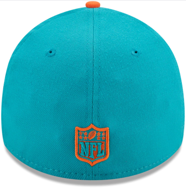 Miami Dolphins NFL White 39THIRTY Stretch Fit Cap