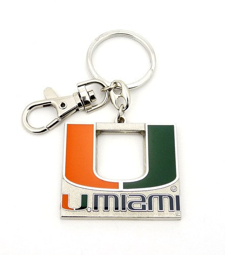 Miami Hurricanes Heavyweight Keychain